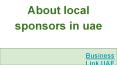 About local sponsors in UAE PowerPoint PPT Presentation