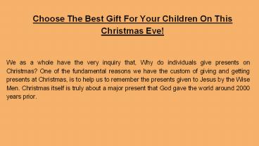 Choose The Best Gift For Your Children On This Christmas Eve!