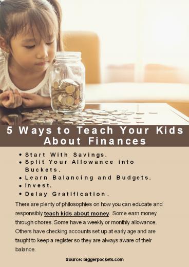 5 Ways to Teach Your Kids About Finances