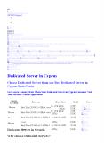 Cyprus Dedicated Server