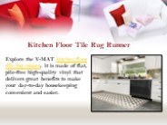 Kitchen Floor Tile Rug Runner