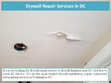 Drywall Repair Services in DC