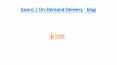 boons | On-Demand Delivery - blog PowerPoint PPT Presentation