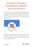Dynamics Customer Portal: Basics, Benefits and Your Business PowerPoint PPT Presentation