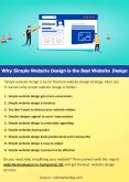 Why Simple Website Design is the Best Website Design PowerPoint PPT Presentation
