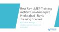 Best Revit MEP Training institutes in Ameerpet Hyderabad | Revit Training Courses PowerPoint PPT Presentation
