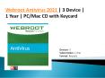 Webroot Antivirus 2021 | 3 Device | 1 Year | PC/Mac CD with Keycard PowerPoint PPT Presentation