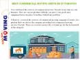 Best commercial moving services in Toronto PowerPoint PPT Presentation