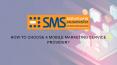 How to Choose a Mobile Marketing Service Provider? PowerPoint PPT Presentation