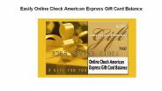 Easily Online Check American Express Gift Card Balance