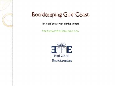Bookkeeping God Coast