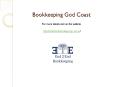 Bookkeeping God Coast PowerPoint PPT Presentation