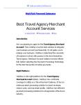 Best Travel Agency Merchant Account Services PowerPoint PPT Presentation