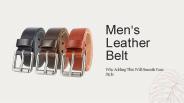 Men's Leather Belts