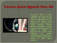 Custom Sports Apparel Near Me