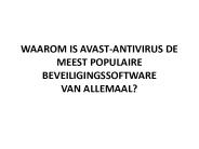 WAAROM IS AVAST-ANTIVIRUS DE MEEST POPULAIRE BEVEILIGINGSSOFTWARE VAN ALLEMAAL?