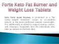 FAT BURNER & NATURAL WEIGHT LOSS SUPPLEMENT-KETO FORTE SPAIN PowerPoint PPT Presentation