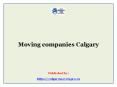 Moving companies Calgary PowerPoint PPT Presentation