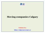 Moving companies Calgary