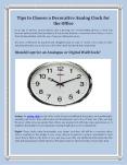 Tips to Purchase World Timezone Clock for the Office PowerPoint PPT Presentation