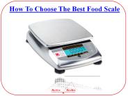How To Choose The Best Food Scale