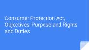 Know about Consumer Protection Act