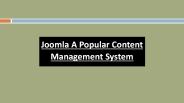Joomla: A Popular Content Management System