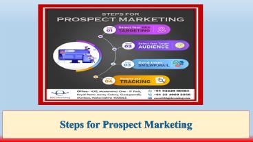 Steps for Prospect Marketing