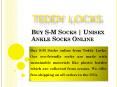 Buy S-M Socks | Unisex Ankle Socks Online | Teddy Locks