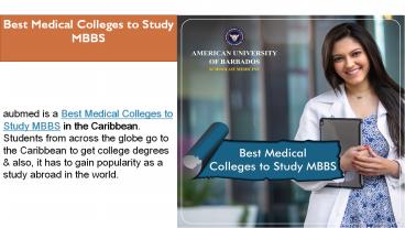 Best Medical Colleges to Study MBBS in Caribbean Islands