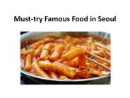 Must-try Famous Food in Seoul