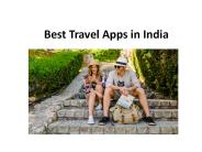 Best Travel Apps in India