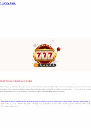 Best Payout Casinos