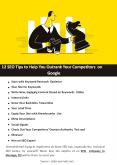 12 SEO Tips to Help You Outrank Your Competitors on Google PowerPoint PPT Presentation