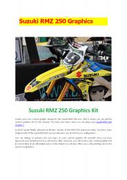 Suzuki RMZ 250 Graphics
