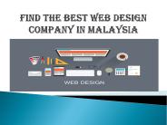 Malaysia website design company
