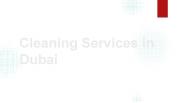 Cleaning Services in Dubai