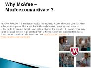 Why McAfee – Mcafee.com/activate ?   Why Mcafee com activate