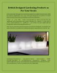 British Designed Gardening Products as Per Your Needs PowerPoint PPT Presentation