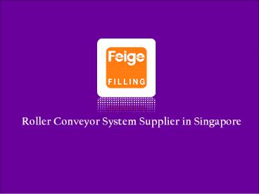 Roller Conveyor System Supplier