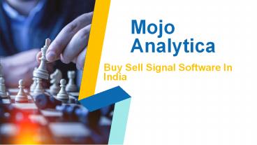 Buy Sell Signal Software In India