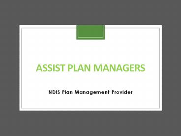 NDIS Plan Management Perth