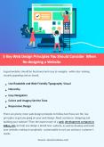 5 Key Web Design Principles You Should Consider When Re-designing a Website PowerPoint PPT Presentation