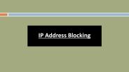IP Address Blocking
