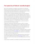 The Capital City of Thailand : Sawadika Bangkok