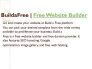 BuildaFree | Free Website Builder