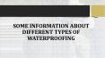 Some Information about Different Types of Waterproofing PowerPoint PPT Presentation