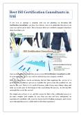 Best ISO Certification Consultants in UAE PowerPoint PPT Presentation