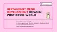 Restaurant menu development ideas in Post COVID world | Foodresearchlab PowerPoint PPT Presentation