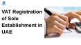 VAT Registration of Sole Establishment in UAE PowerPoint PPT Presentation